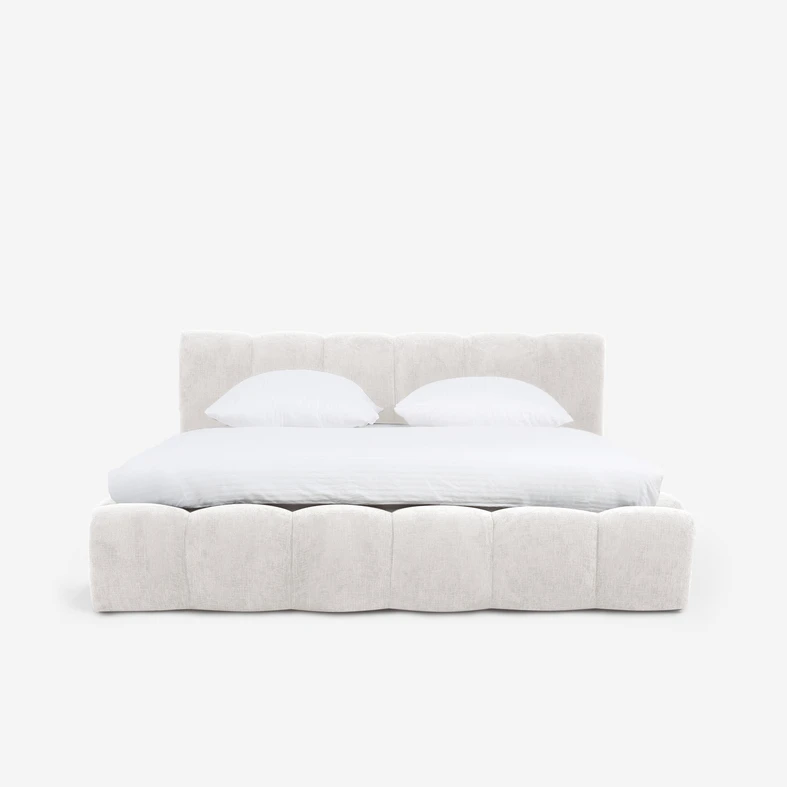 Łóżko GILLS 160×200 cm zapewnia wygodną przestrzeń do snu i wspiera spokojny wypoczynek.