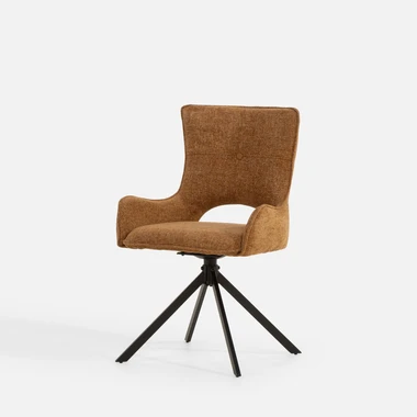 Oranžová otočná židle FUIMCHI