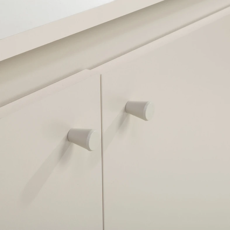 Komoda se 3 zásuvkami na kovových nožičkách TORINO kašmírová