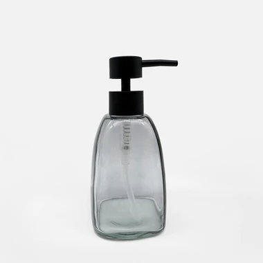 Dávkovač na mýdlo skleněný šedý 360ml