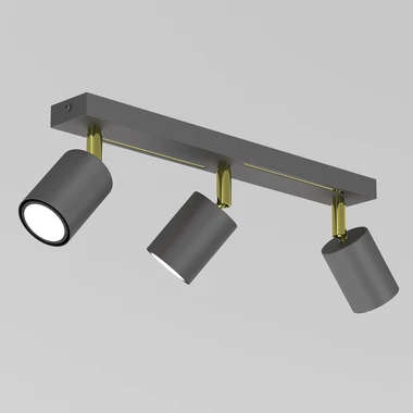 Černo-zlatá tříbodová světelná lišta STRIPER