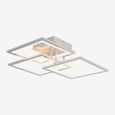Stříbrné stropní LED svítidlo rám MODESTO