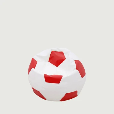 Sedací vak SPORT L bílo-červený