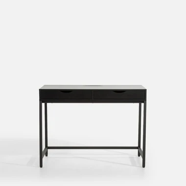 Černý psací stůl se zásuvkou LYRICE