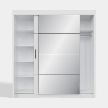 Zrcadlová skříň s posuvnými dveřmi 200 cm OTIS bílá