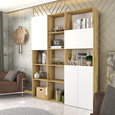 Knihovna se skříňkami RITA