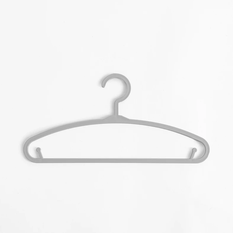 Sada dětských šatních ramínek šedých 6 ks