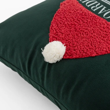 Zimní povlak na polštář SKI SPORT 45x45 cm zelený.