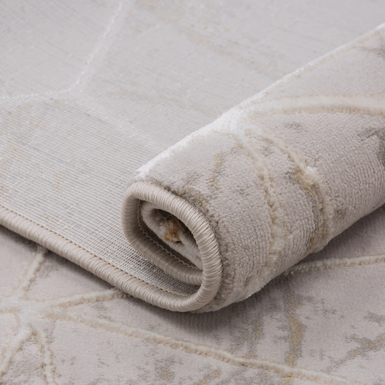 Koberec s dekorem mramoru béžový ALMERA 160x220 cm