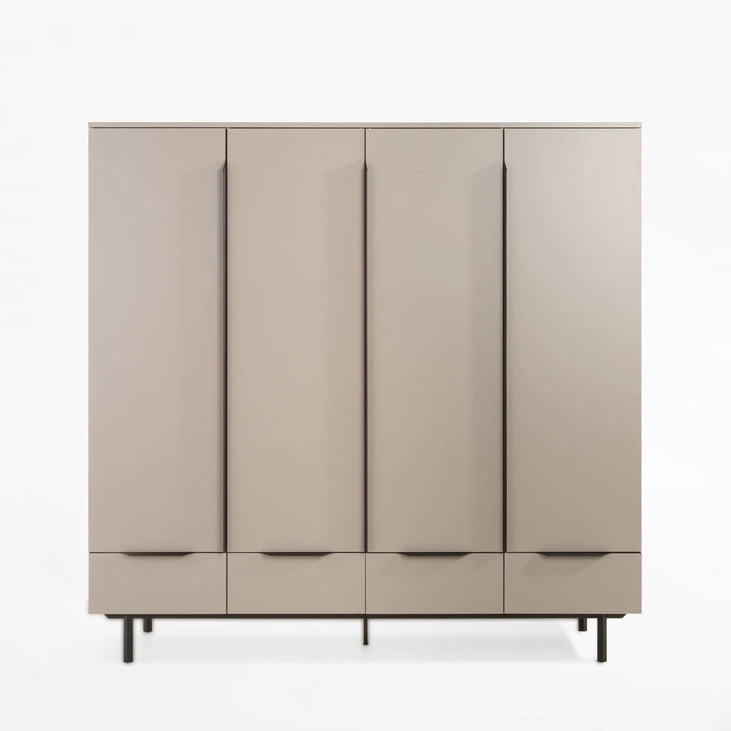 Šatní skříň se zásuvkami cappuccino DAMIEN