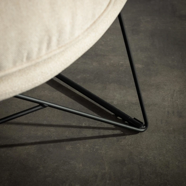 Béžové čalouněné křeslo DYNASTI