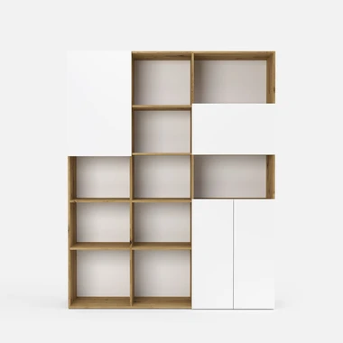 Knihovna se skříňkami RITA