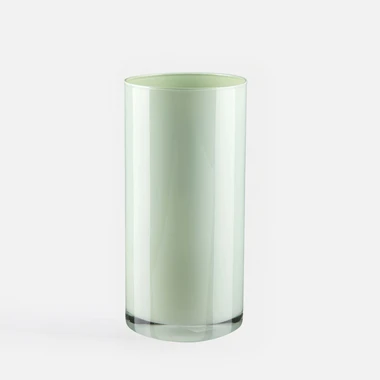 Světle zelená váza CYLINDER 25 cm