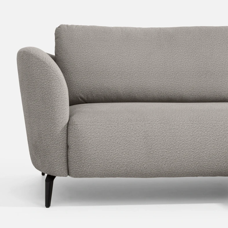 Rohová sedačka šedá RAVELLO pravá