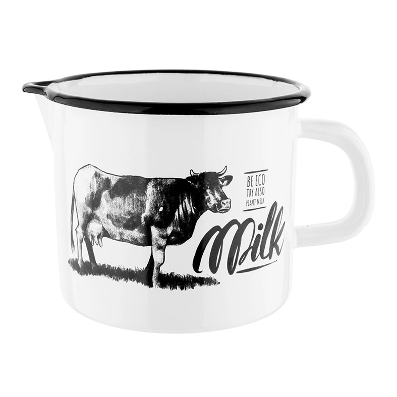 Smaltovaný hrnec s výlevkou MILK 1,24 l