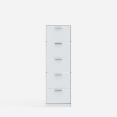 Vysoký botník s 5 přihrádkami NOCII bílý