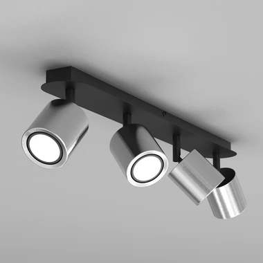 Černo-niklová světelná lišta se 4 body DEMIA