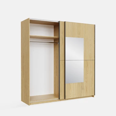 Zrcadlová skříň s posuvnými dveřmi NOLA dub cremona