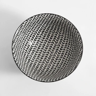 Porcelánová miska ALORA bílo-černá 650 ml