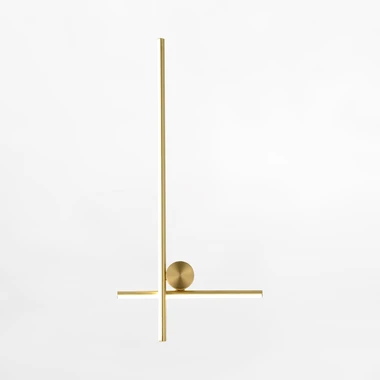 Zlaté minimalistické nástěnné LED svítidlo MILL