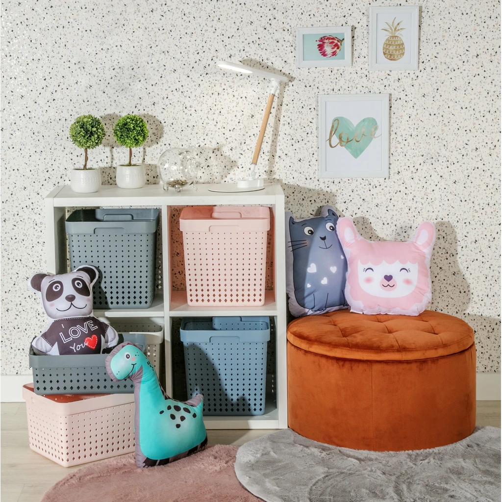 Šedý koš SEOUL XL