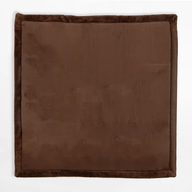 Hnědý čtvercový koberec PUFFY SOFT 120x120 cm