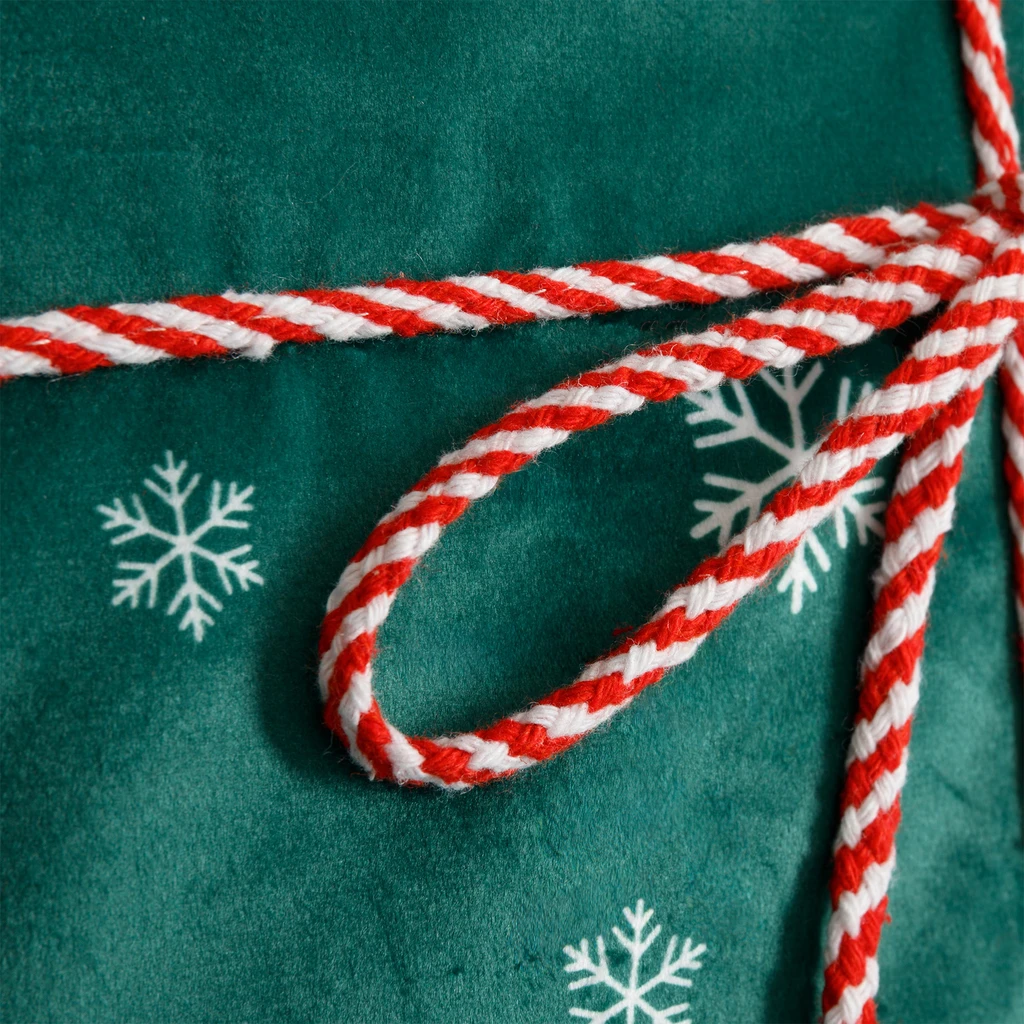 Vánoční tmavě zelený povlak na polštář GIFT 45x45 cm