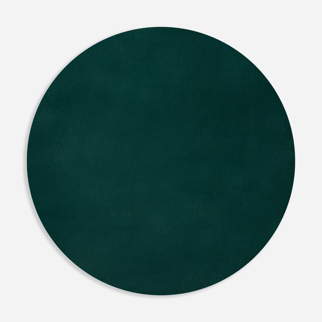 Koberec kulatý tmavě zelený RABBII 100 cm