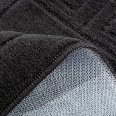 2 koupelnové předložky MELO - sada, tmavě šedá