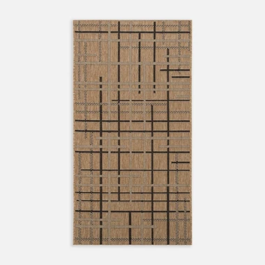 Koberec s mřížkou JUTA 80x150 cm, béžový