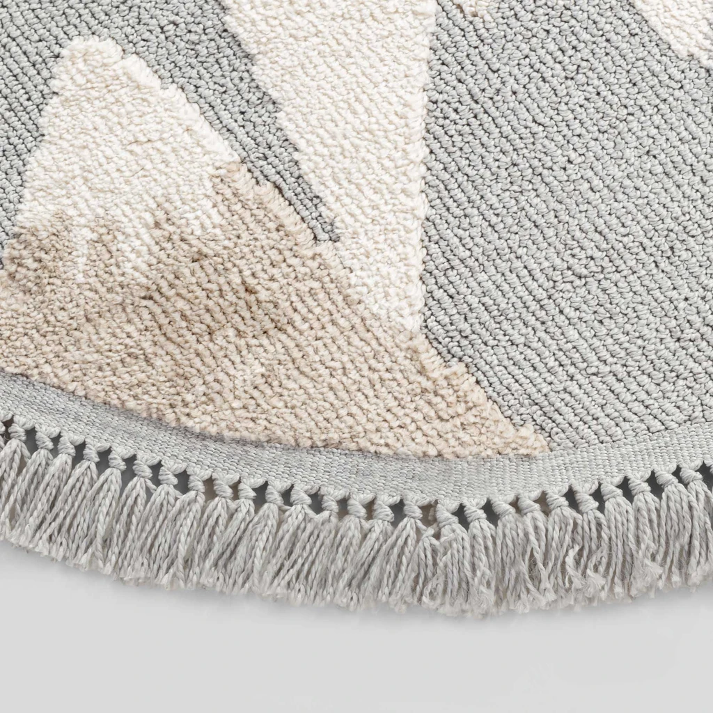 Kulatý koberec NINA s medvědem, 120 cm