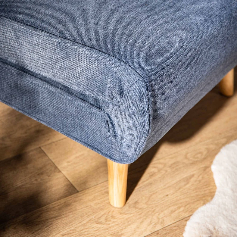 Tmavě modré rozkládací křeslo LAVILLA