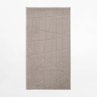 Béžový geometrický koberec ACTION 80x150 cm