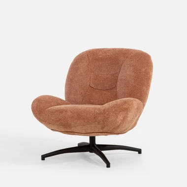 Otočné křeslo DIAMANTU cihlové