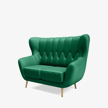 2místná pohovka ušák zelená KELSO