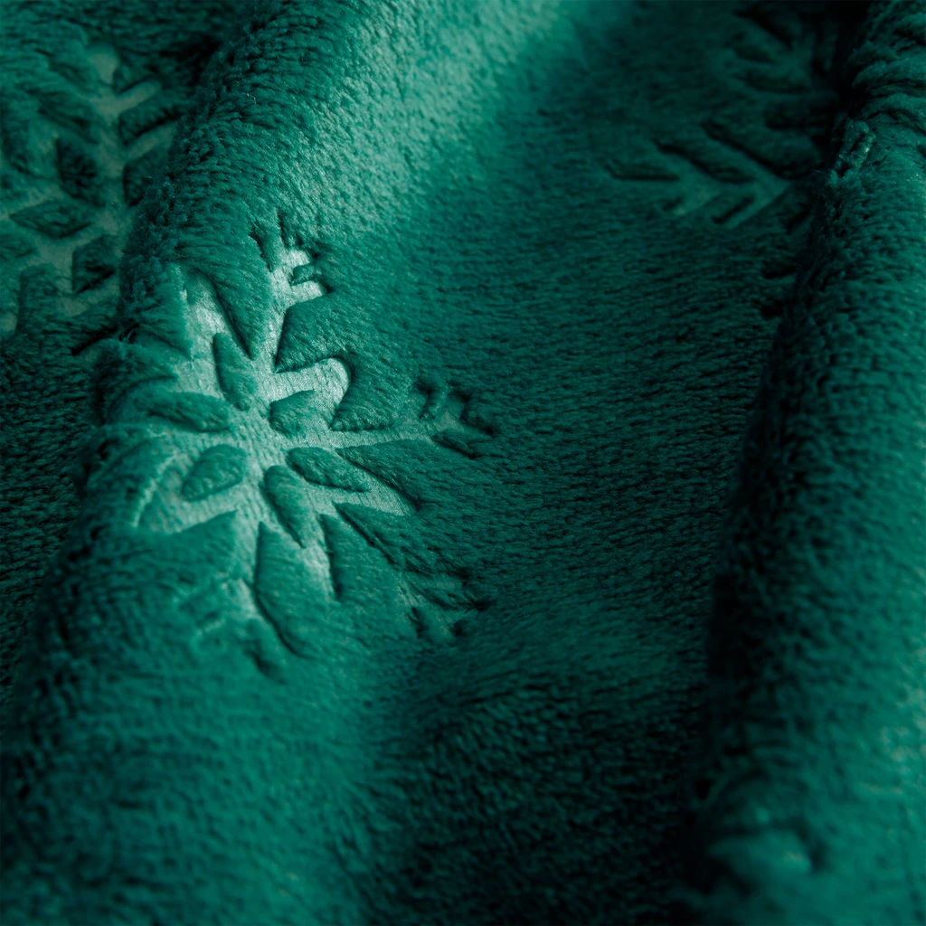 Zelená deka s hvězdičkami MERCI 130x160