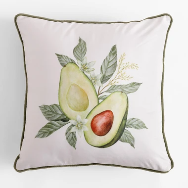 Dekorační povlak na polštář s avokádem FRUITS 40x40 cm