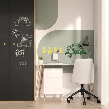 Žlutý věšák DĚTI KIDDON pro skříně ADBOX