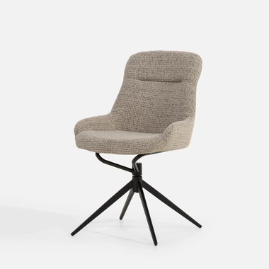 Otočná židle LEKSAI světle hnědá