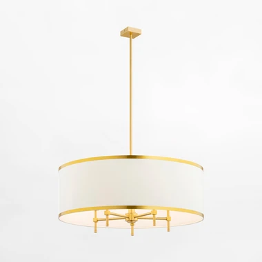 Bílo-zlaté závěsné svítidlo ABBANO