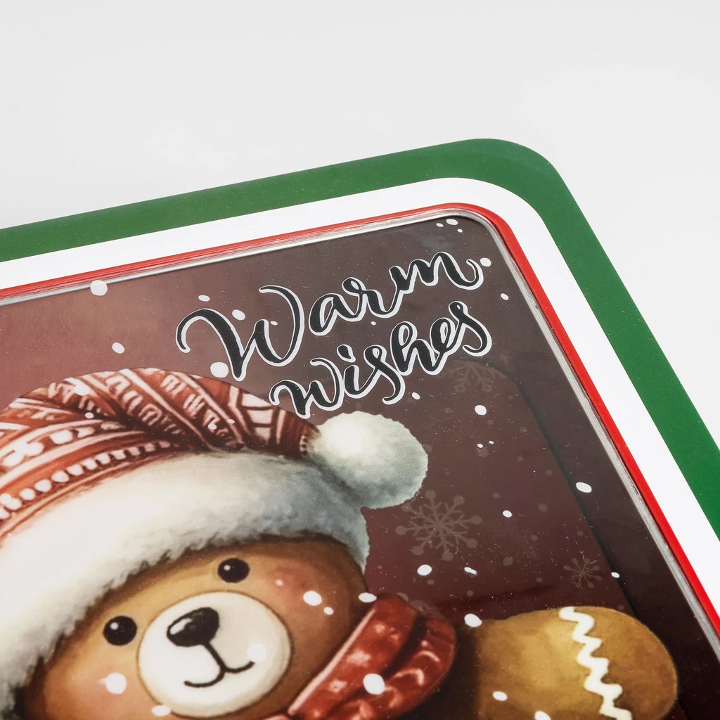 Plechová dóza čtvercová 19x19x8,5 cm MIX