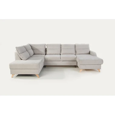 Rohová sedací souprava rozkládací pravá HAMAR béžová