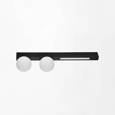 Černé stropní svítidlo LED 6W 2xG9 LUND