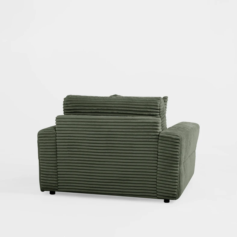Křeslo loveseat zelené NOEMI