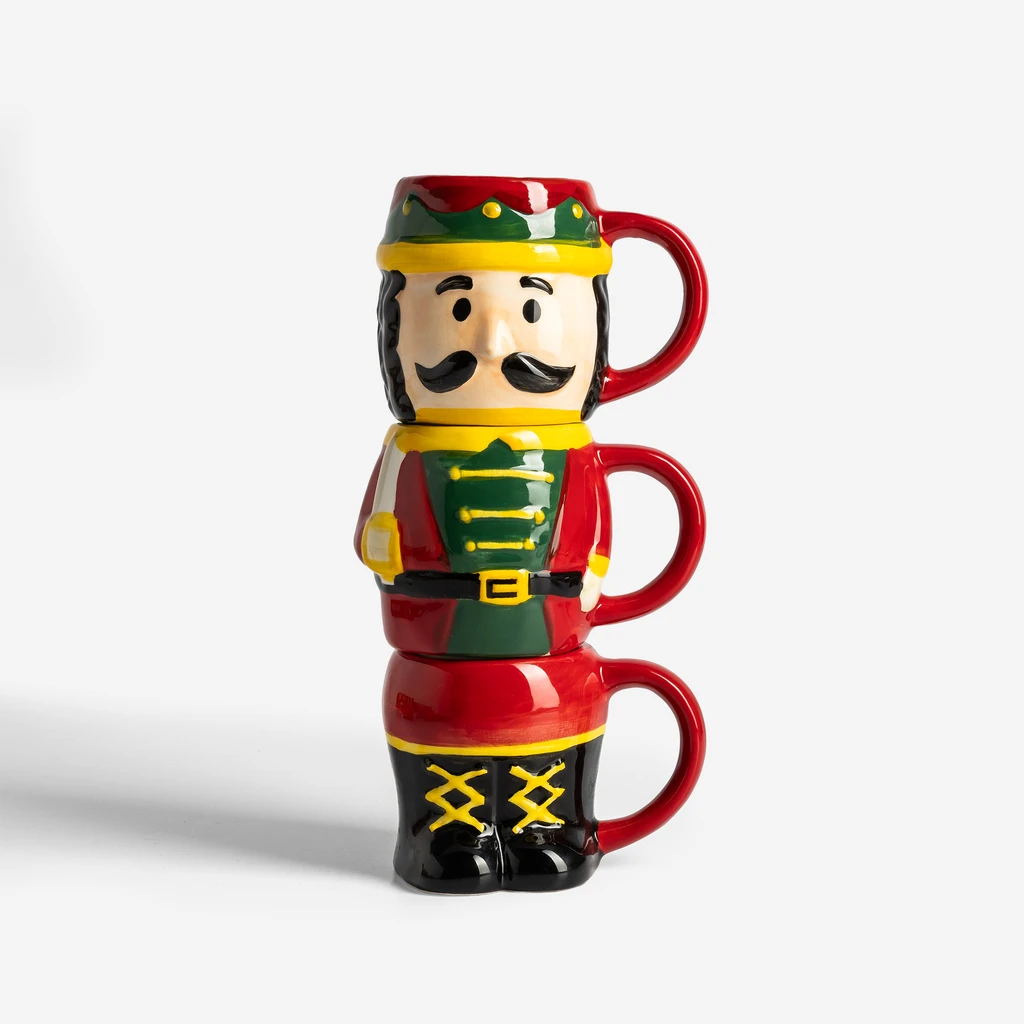 Sada 3 vánočních hrnků Mikuláš 280 ml MIX