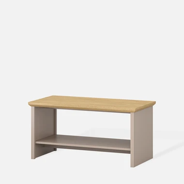 Stolek do obývacího pokoje IDELLO taupe a kamenný dub