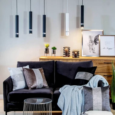 Černé závěsné svítidlo RENO