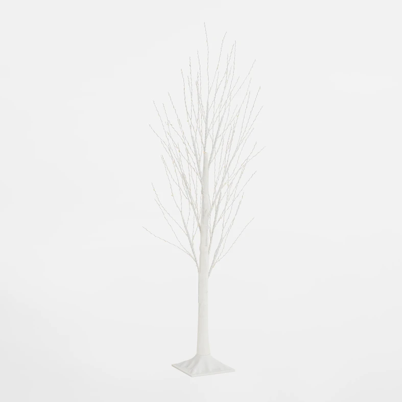 LED dekorace stromek IP44 120 cm bílý