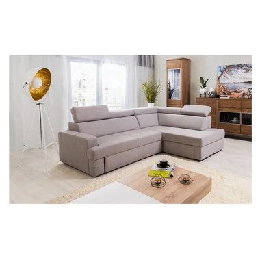 Rohová sedačka šedá COMO, levá