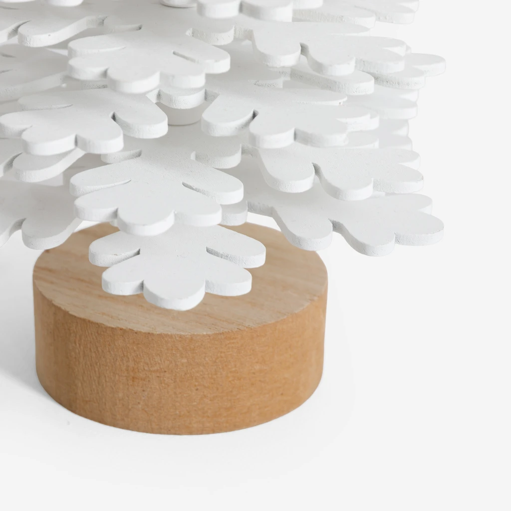 Dekorace bílý vánoční stromeček 37,5 cm MIX